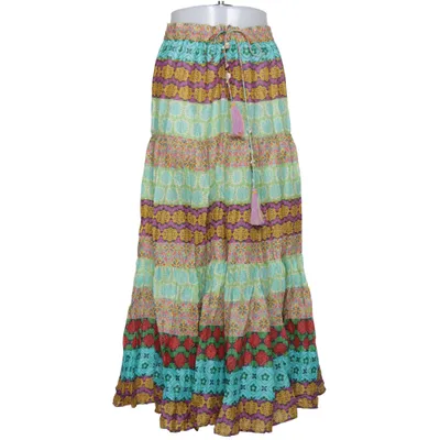 Maxi rok (Blauw, Meerkleurig) van Zara Katoen