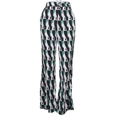 Palazzobyxor (Svart, Vit, Grön) från JCL Polyester