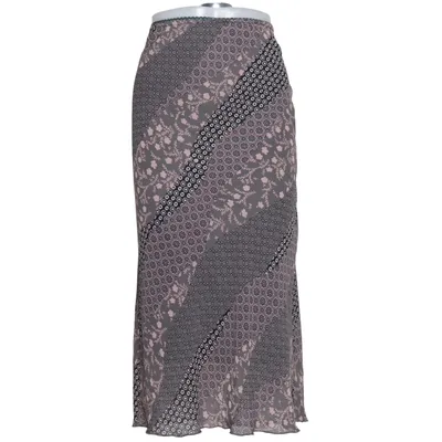 Maxi nederdel (Sort, Pink, Grå) fra B.Young Polyester