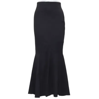 Långkjol (Punto Midi Ruched) från Vanilia Elastan, Polyamid, Tencel