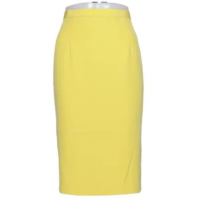 Jupe (Jaune) de Frank Usher Acétate, Polyester