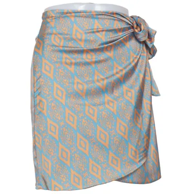 Wickelrock (Blau, Orange) von Just Woman Polyester
