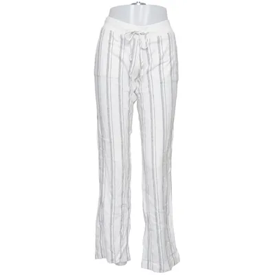 Broek (Low Waist Linen Striped Pants) van Nelly Linnen, Viscose