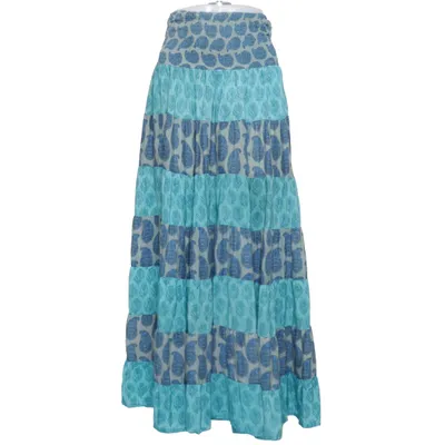 Jupe longue (Bleu, Vert) de Sissel Edelbo