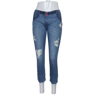 Jeans (Blå) fra Freddy Bomuld, Elastan