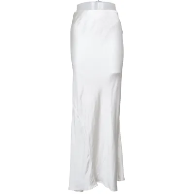 Maxi skirt (White) from Gina Tricot Recycled polyester