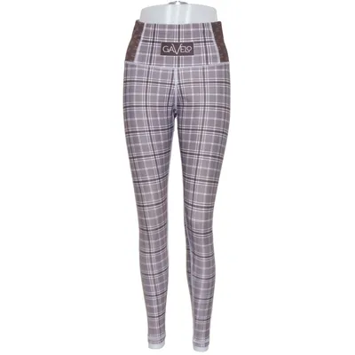 Sports tights (Brown, White) from Gavelo Elastane, Recycled polyester