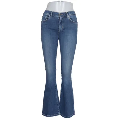 Jeans (LOW FLARE) från Never Denim Elastan, Polyester, Återvunnen bomull