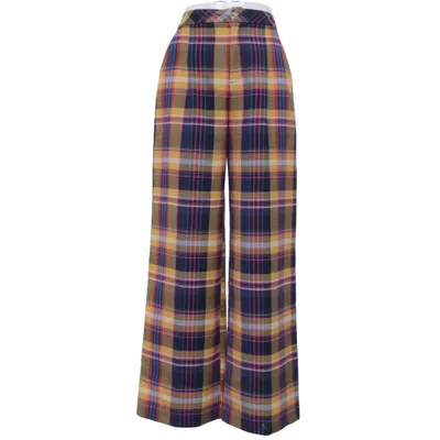 Palazzobyxor (Blå, Gul, Flerfärgad) från s.Oliver Elastan, Polyester, Viskos