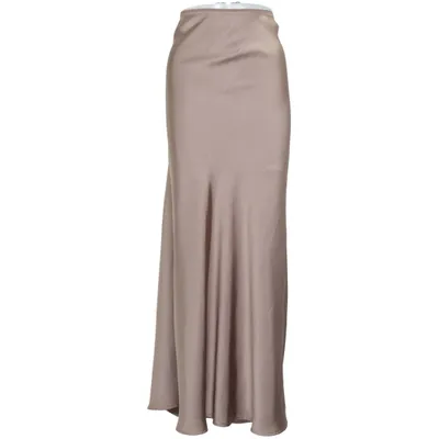 Maxi nederdel (Vicky Heavy Sateen Skirt) fra Neo Noir Elastan, Polyester