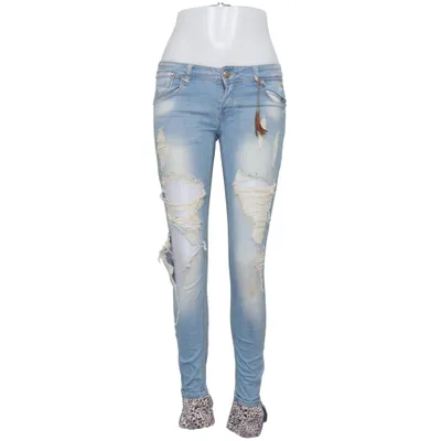 Spijkerbroek (Blauw) van MYFC Denim Katoen, Elastaan