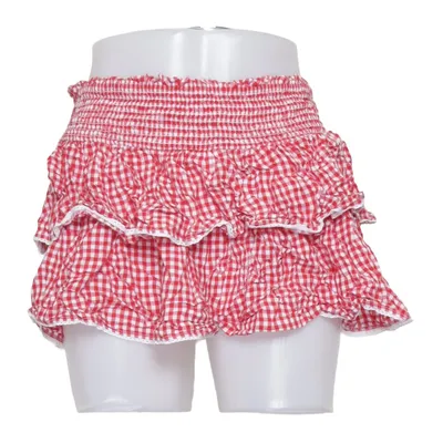 Skirt (Red, White) from Bershka