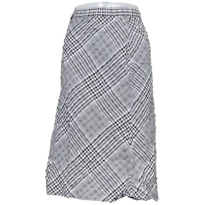 Jupe (Noir, Blanc) de Sol Design Coton, Lin, Polyester, Viscose