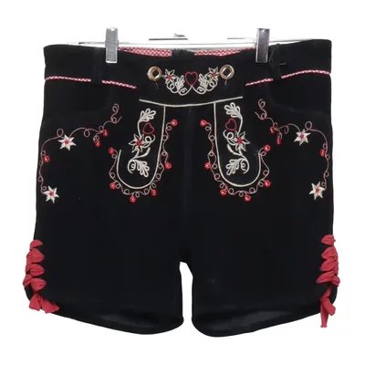 Lederhosen (Sort, Rød) fra Moser Læder