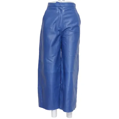 Leren broek (Blauw) van REMAIN Birger Christensen Leer, Polyester