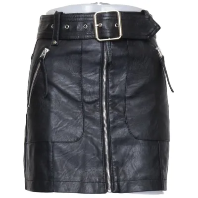 Skirt (Black) from Topshop Petite Cotton, Polyester, Viscose