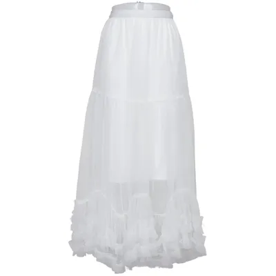 Tyllkjol (Vit) från Knitwear Polyester