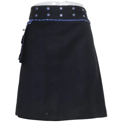 Jupe (Noir, Bleu) de Moshiki Coton