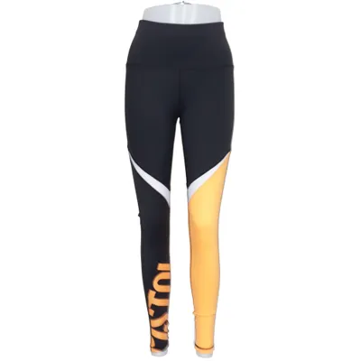 Træningsleggings (Sort, Orange, Hvid) fra Elly Pistol Elastan, Polyester