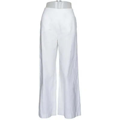 Pantalon patte d'éléphant (Blanc) de Sportmax Coton