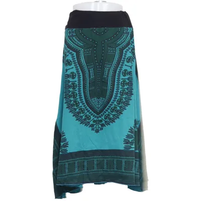 Skirt (Green, Turquoise) from Guru Shop Cotton