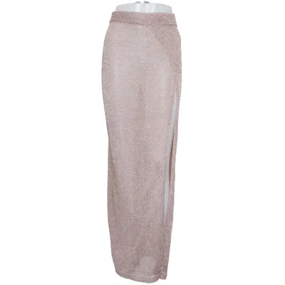 Långkjol (Beige) från Superdown Polyester, Viskos