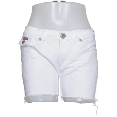 Denim shorts (Wit) van Marc Lauge Katoen, Elastaan