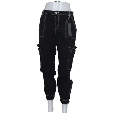 Pantalon cargo (Noir) de FB Sister Coton, Élasthane