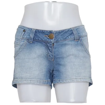 Denim shorts (Blauw) van Flashlights Katoen, Elastaan