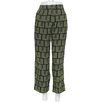 Pantalon patte d'éléphant (Noir, Vert) de King Louie Viscose