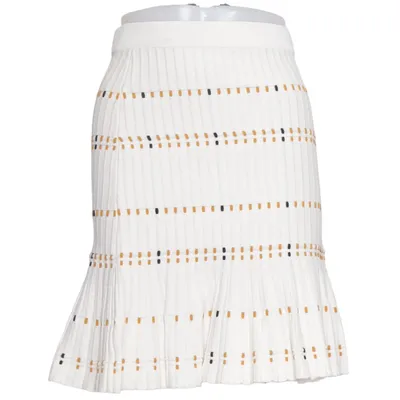 Skirt (White, Multicolored) from Sandro Polyamide, Viscose