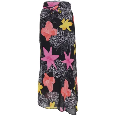 Jupe longue (Noir, Multicolore) de Alison Polyester