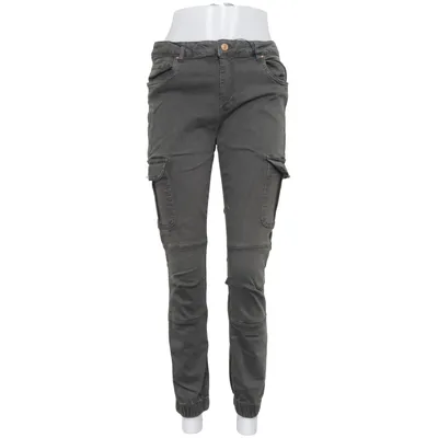 Cargo broek (Groen) van ONLY Blue Denim Katoen, Elastaan