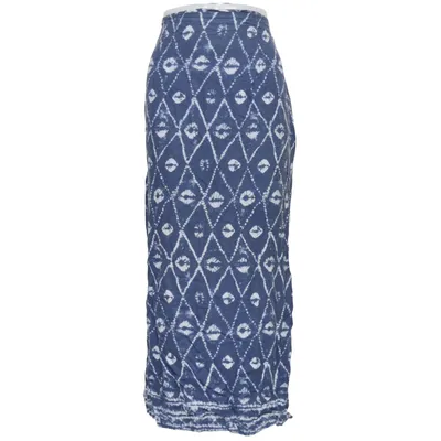 Maxi rok (Blauw, Wit) van Comfort Fashion Quality Viscose