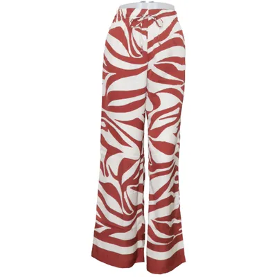 Palazzo broek (Rood, Wit) van H&M Polyester
