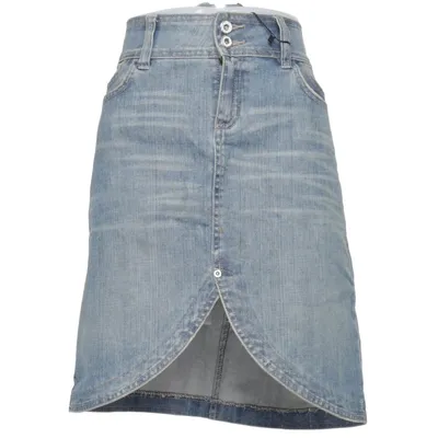 Jeansnederdel (Blå) fra Topshop Moto Bomuld, Elastan