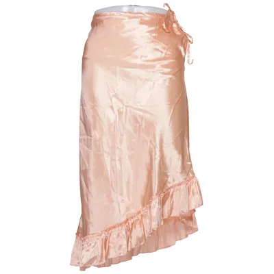 Jupe portefeuille (Rose) de Savann Polyester, Viscose