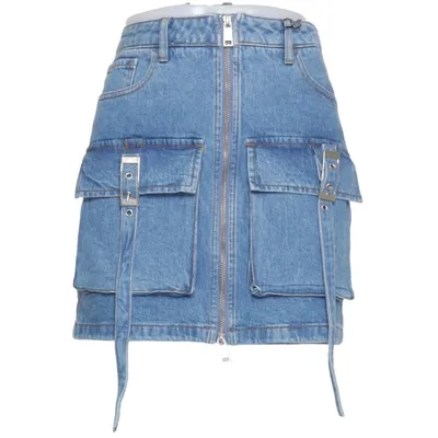 Jupe en jean (Zoygz Mw Cargo Skirt) de Gestuz Coton, Élasthane
