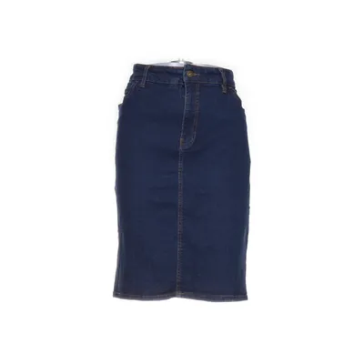 Jeanskjol (Blå) från VRS Woman Bomull, Elastan