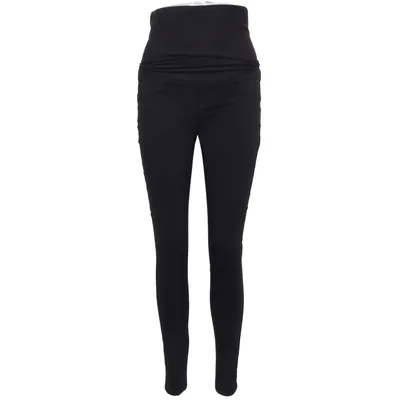 Vente bukser (Sort) fra Mamalicious Viscose