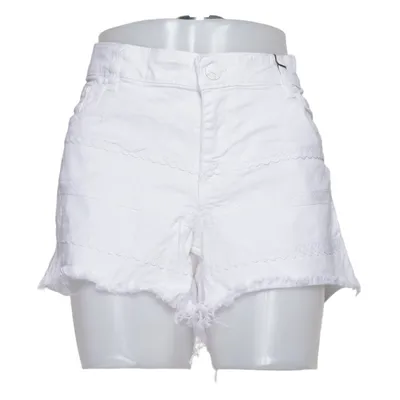 Denim shorts (Wit) van Janina Denim Katoen, Elastaan