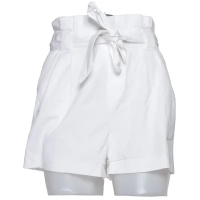 Shorts (White) from Zara Trafaluc Collection Cotton, Elastane, Polyester
