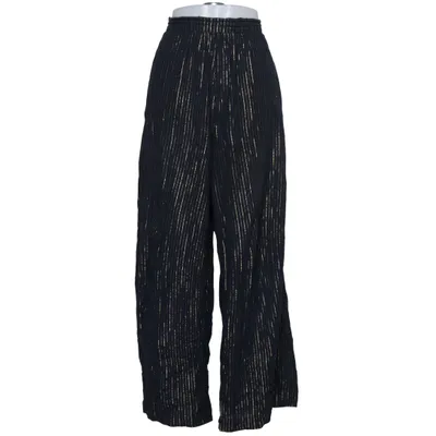 Palazzo pants (Black, Gold) from Boden Cotton, Metallic fiber