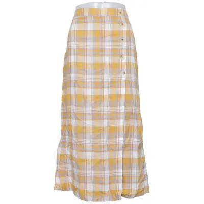 Nederdel (Gul, Hvid, Grå) fra New Look Linned, Viscose