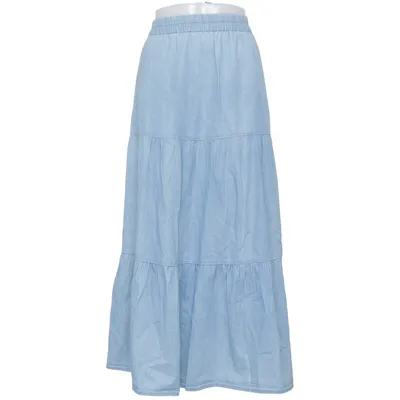 Jupe longue (Bleu) de Cream Coton