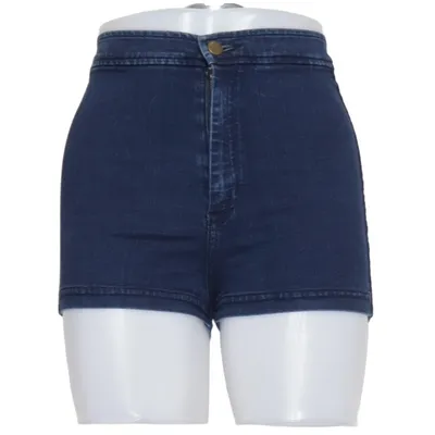 Short en jean (Bleu) de American Apparel Jeans Coton, Élasthane, Polyester