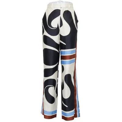 Palazzobukser (Sort, Hvid, Flerfarvet) fra Zara Polyester