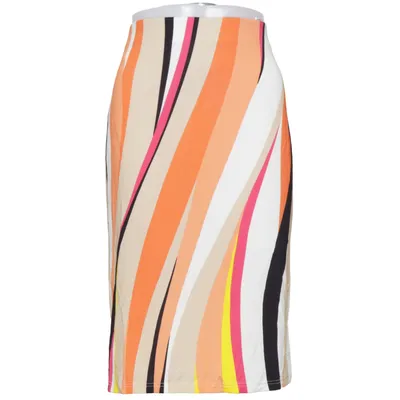 Kjol (Orange, Flerfärgad) från Camilla Thulin Elastan, Polyester, Viskos