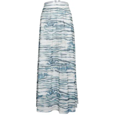 Maxi rok (Blauw, Wit) van Norah Elastaan, Polyester