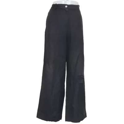 Palazzo pants (Black) from H&M Viscose, Linen, Cotton, Polyester